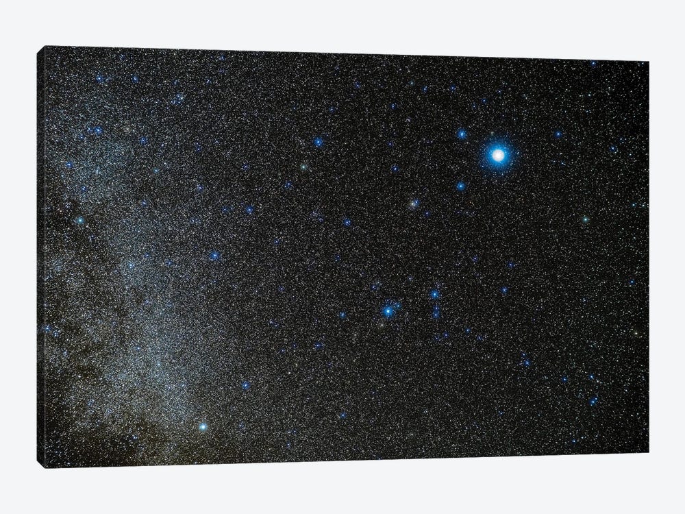 The Constellation Of Lyra The Harp Just Off The Milky Way. by Alan Dyer 1-piece Canvas Wall Art