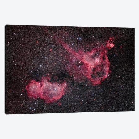 The Heart And Soul Nebula Canvas Print #TRK3205} by Alan Dyer Canvas Wall Art
