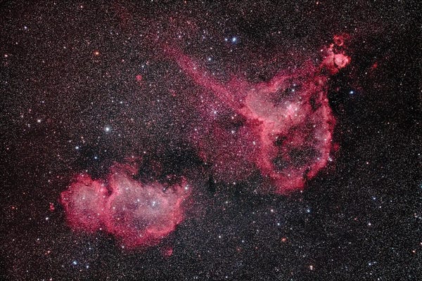 Stocktrek Images: The Heart And Soul Nebula by Alan Dyer