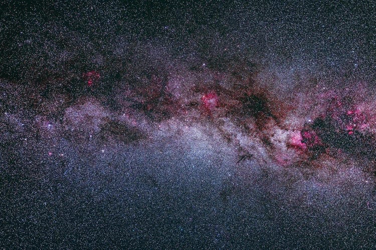 The Northern Autumn Milky Way From Cassiopeia At Left To Northern Cygnus At Right.