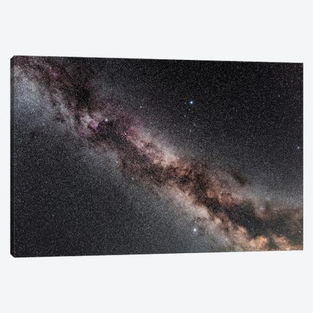 The Northern Summer Milky Way Through The Area Of The Summer Triangle. Canvas Print #TRK3229} by Alan Dyer Art Print