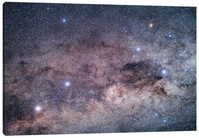 The Pointer Stars And The Southern Cross. Canvas Art Print