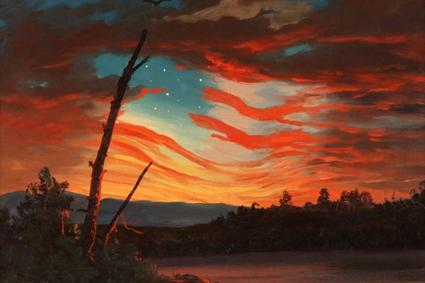 American Flags: Patriotic And Symbolic Painting After The Attack On Fort Sumter by Stocktrek Images