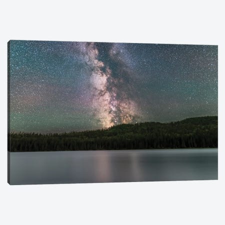 The Summer Southern Milky Way Over Reesor Lake, Alberta, Canada. Canvas Print #TRK3259} by Alan Dyer Canvas Wall Art