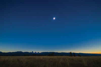 Total Solar Eclipse Over The Grand Tetons In Idaho by Alan Dyer art print