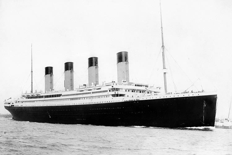 Photo Of RMS Titanic Departing Southampton