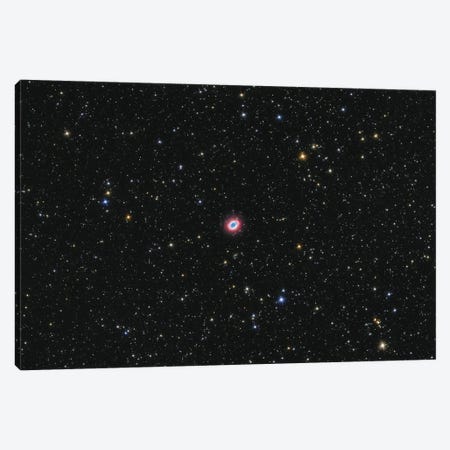 The Ring Nebula Is A Planetary Nebula In The Constellation Of Lyra Canvas Print #TRK3380} by Lorand Fenyes Canvas Artwork