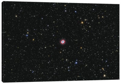 The Ring Nebula Is A Planetary Nebula In The Constellation Of Lyra Canvas Art Print