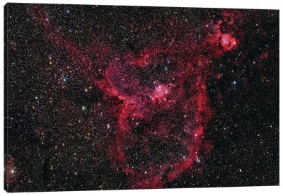 IC 1805, The Heart Nebula Canvas Art Print - Nebula Art