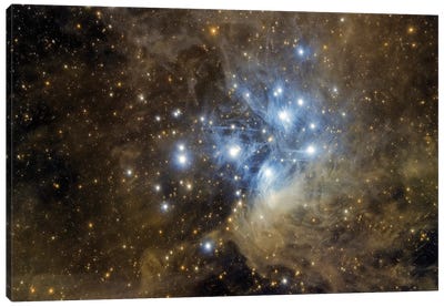 Messier 45, The Pleiades Canvas Art Print