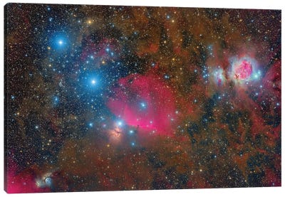 A Wide-Field Over Orion Canvas Art Print