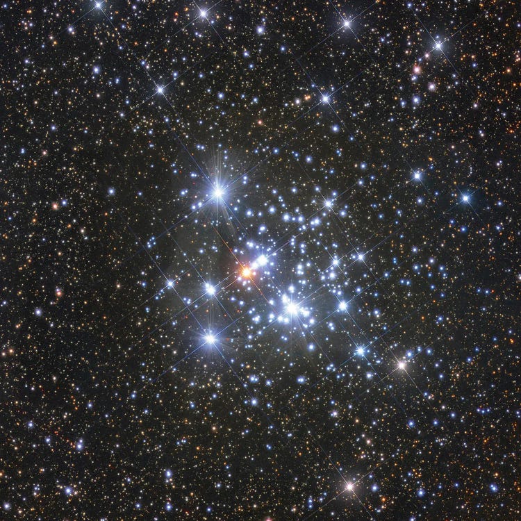 Herschel's Jewel Box Open Cluster In The Constellation Crux