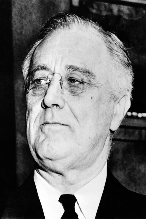 Vintage American History Photo Of President Franklin Delano Roosevelt