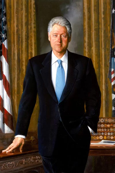 Bill Clinton Canvas Wall Art Icanvas