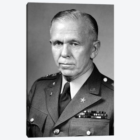 WWII Portrait Of General George Marshall Canvas Print #TRK372} by Stocktrek Images Canvas Print