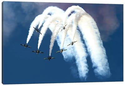 The United Arab Emirates Al Fursan Aerobatic Team Canvas Art Print