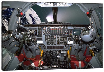 B1-B Lancer Cockpit Canvas Art Print