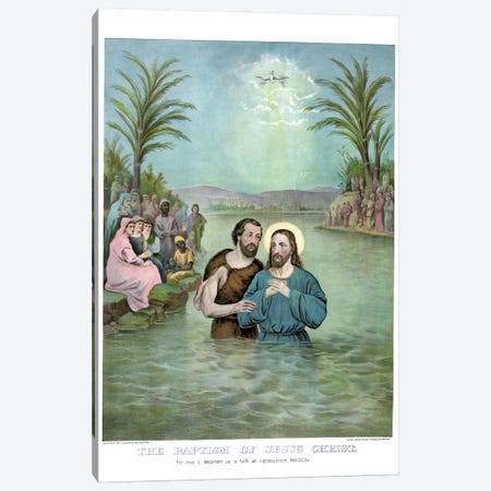 The Baptism Of Jesus Christ Canvas Print #TRK3944} by Stocktrek Images Canvas Print