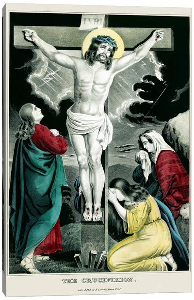 The Crucifixion Of Jesus Christ Canvas Art Print - Jesus Christ