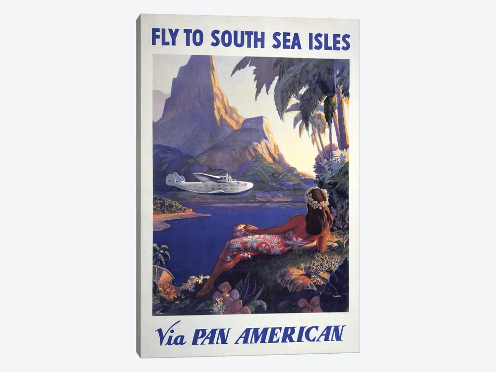 Vintage Pan Am Advertisement, Circa 1938 by Stocktrek Images 1-piece Art Print