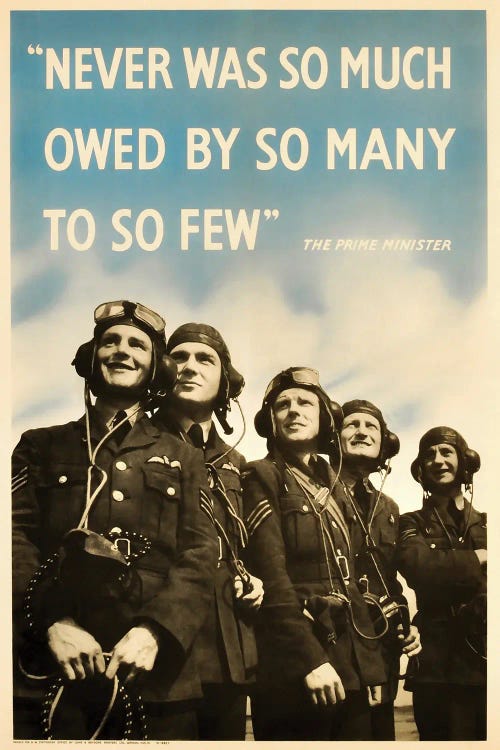 British Military History Poster Featuring Members Of The Royal Air Force