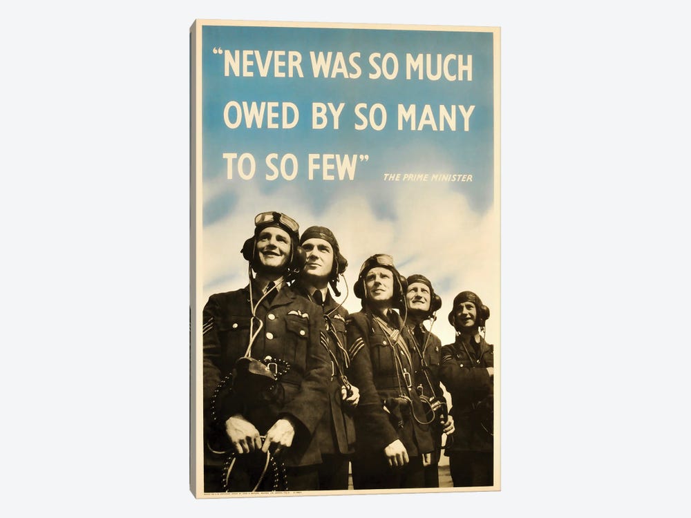 British Military History Poster Featuring Members Of The Royal Air Force by Vernon Lewis Gallery 1-piece Art Print