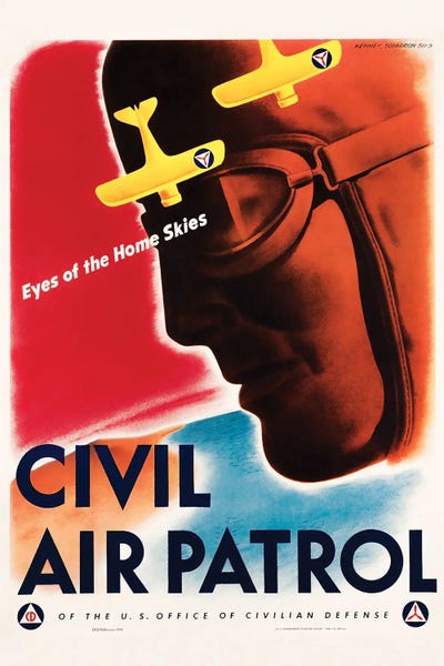 Vernon Lewis Gallery: Civil Air Patrol: Eyes Of The Home Skies, World War II Aviation Print by Vernon Lewis Gallery