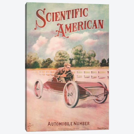 Cover Of An Edition Of The Oldest Published Science Magazine, Scientific American Canvas Print #TRK4030} by Vernon Lewis Gallery Canvas Print