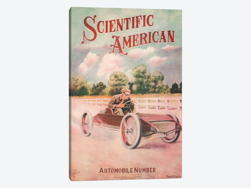 Cover Of An Edition Of The Oldest Published Science Magazine, Scientific American by Vernon Lewis Gallery 1-piece Canvas Artwork