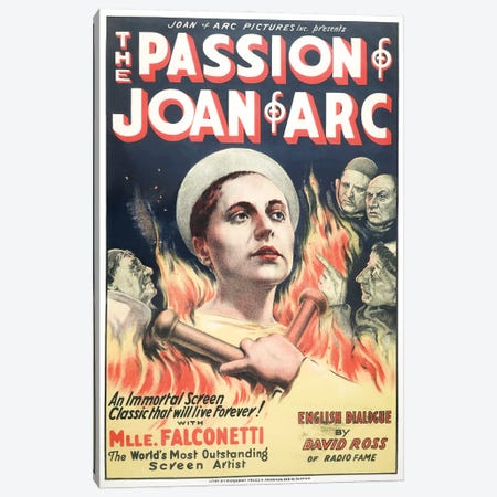 The Passion Of Joan Of Arc Movie Promotional Ad Canvas Print #TRK4041} by Vernon Lewis Gallery Canvas Art