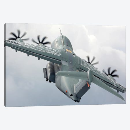 A400M Military Transport Airplane Taking Off Canvas Print #TRK4062} by Artem Alexandrovich Canvas Wall Art