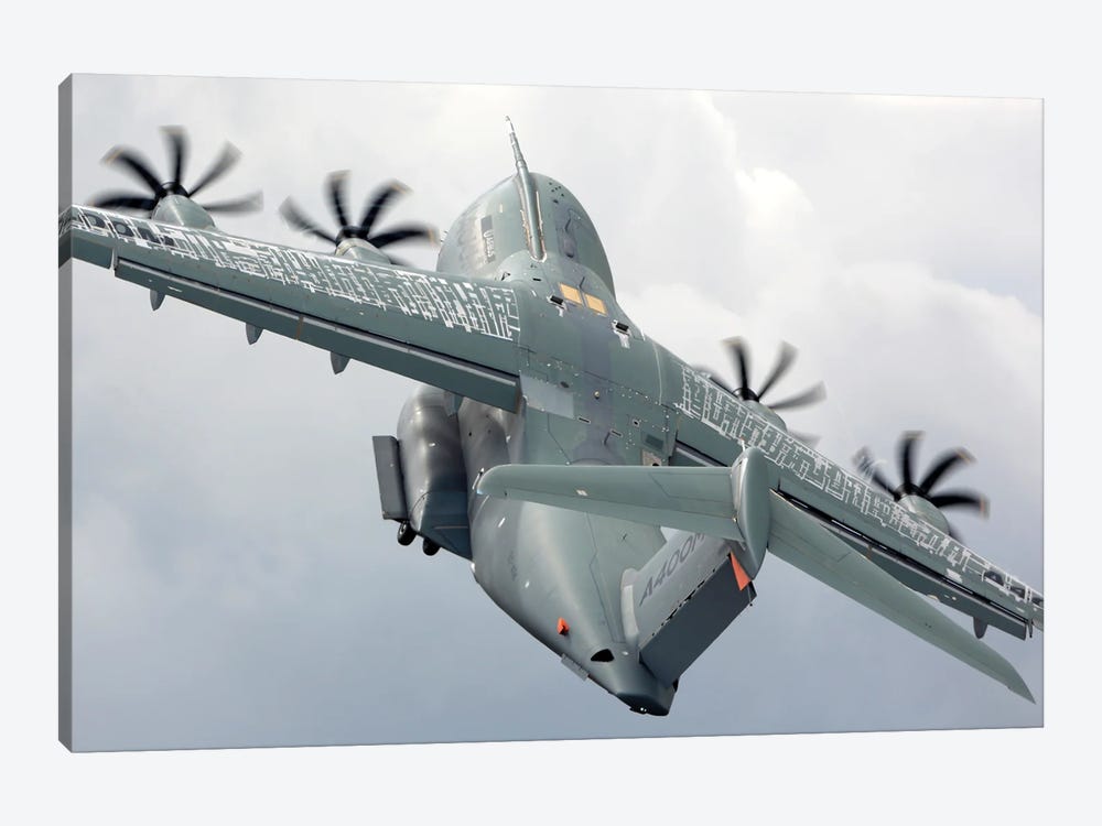 A400M Military Transport Airplane Taking Off by Artem Alexandrovich 1-piece Art Print