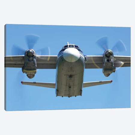 An An-26 Military Transport Airplane Of The Russian Air Force Taking Off, Vladimir, Russia Canvas Print #TRK4063} by Artem Alexandrovich Canvas Wall Art
