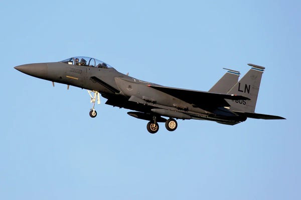 An F-15E Strike Fighter In Flight I