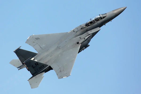 An F-15E Strike Fighter In Flight III