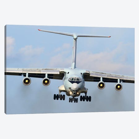 An Il-76Md Military Transport Aircraft Of The Russian Air Force Prepares For Landing Canvas Print #TRK4069} by Artem Alexandrovich Canvas Art