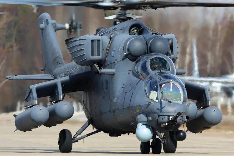 Mil Mi-35M Attack Helicopter Of The Russian Air Force, Kubinka, Russia I