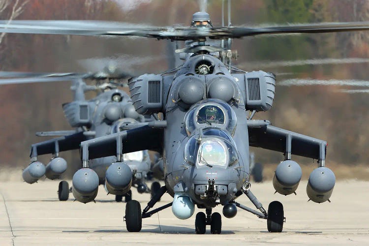 Mil Mi-35M Attack Helicopter Of The Russian Air Force, Kubinka, Russia II