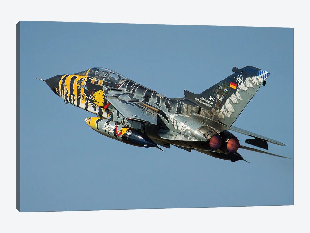 A Tornado Ecr Of The German Air Force Taking Off by Dirk Jan de Ridder 1-piece Canvas Print