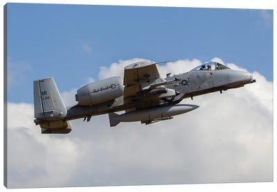 A-10C Of The Michigan Air National Guard Taking Off Canvas Art Print - Military Aircraft Art
