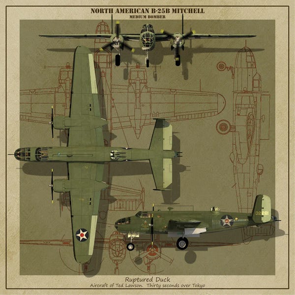 Kurt Miller: A B-25B Mitchell Medium Bomber Plane Of World War II by Kurt Miller