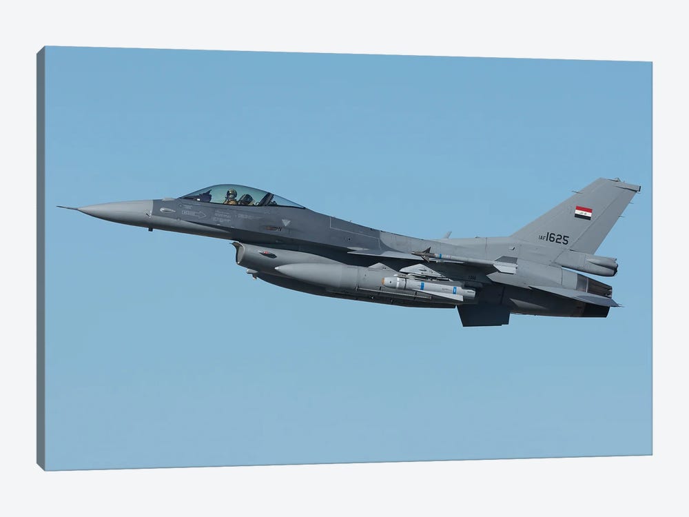 Iraqi Air Force F-16Iq Taking Off by Simone Marcato 1-piece Canvas Wall Art