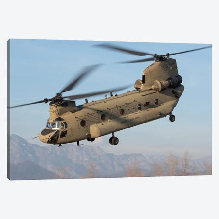 United States Army Ch-47F Helicopter Canvas Print #TRK4129} by Simone Marcato Canvas Print