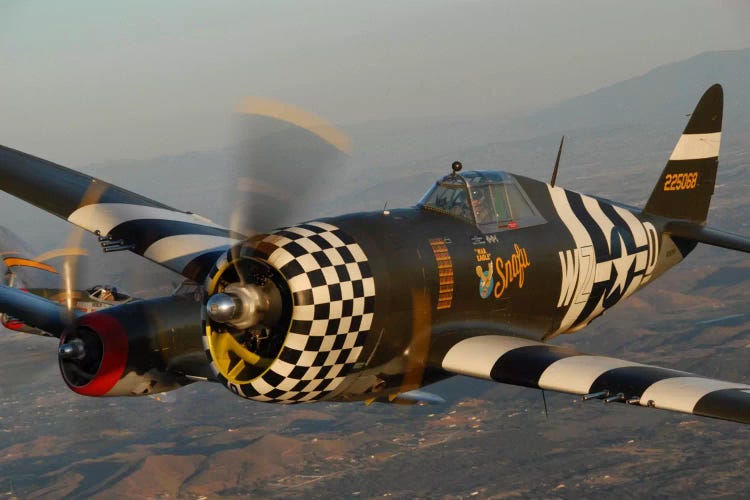 P-47 Thunderbolts Flying Over Chino, California I