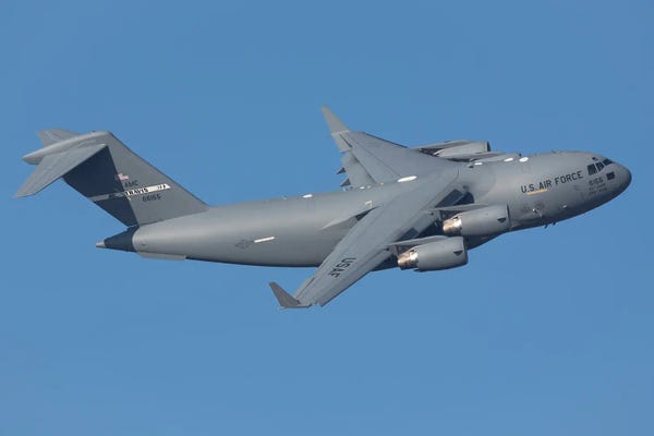 Us Air Force C-17A Globemaster III Strategic Cargo Aircraft