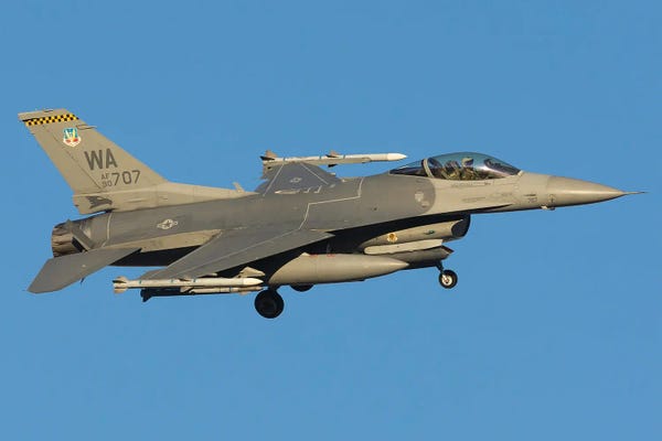 Simone Marcato: Us Air Force F-16C On Short Final At Nellis Air Force Base, Nevada by Simone Marcato