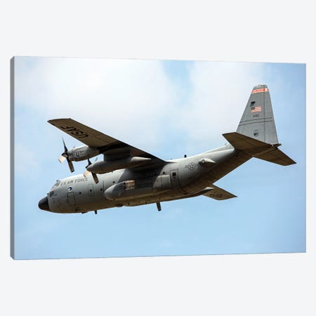 Air National Guard C-130H Hercules During Exercise Air Defender 2023 In Wunstorf, Germany Canvas Print #TRK4133} by Timm Ziegenthaler Canvas Artwork