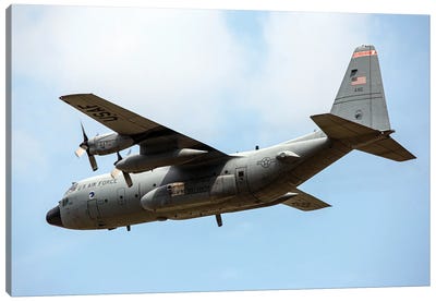 Air National Guard C-130H Hercules During Exercise Air Defender 2023 In Wunstorf, Germany Canvas Art Print - Military Aircraft Art