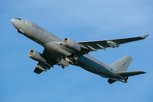Military Aircraft: Nato A330 Multirole Tanker Taking Off, Dresden, Germany by Timm Ziegenthaler