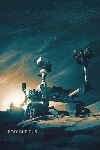 Stocktrek Images: Curiosity, Mars Exploration Rover Project Poster by Stocktrek Images
